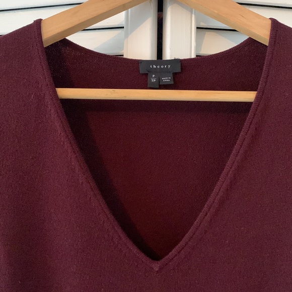 Theory deep burgundy wool dress, size P (fits small). - Picture 2 of 6